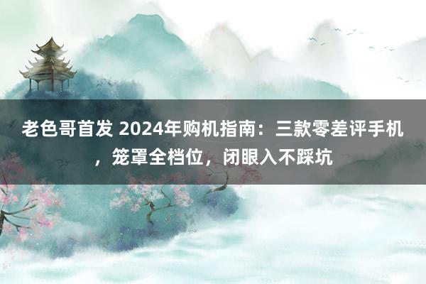 老色哥首发 2024年购机指南：三款零差评手机，笼罩全档位，闭眼入不踩坑