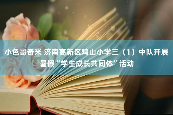 小色哥奇米 济南高新区鸡山小学三（1）中队开展暑假“学生成长共同体”活动