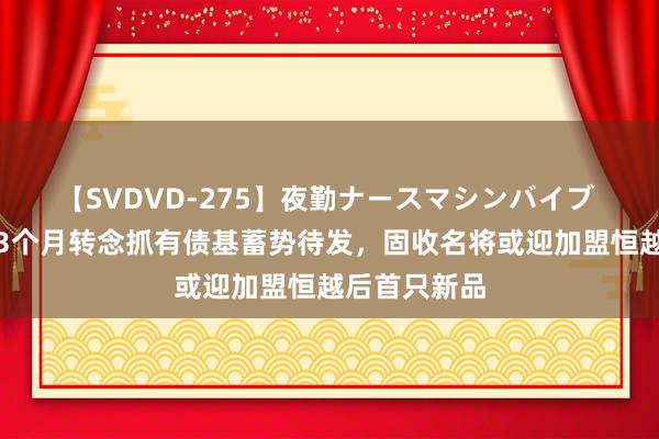 【SVDVD-275】夜勤ナースマシンバイブ 恒越季季乐3个月转念抓有债基蓄势待发，固收名将或迎加盟恒越后首只新品