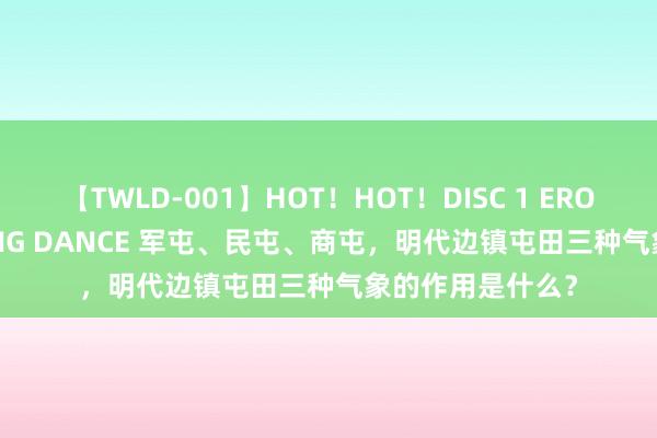 【TWLD-001】HOT！HOT！DISC 1 ERO-BODY BURNING DANCE 军屯、民屯、商屯，明代边镇屯田三种气象的作用是什么？